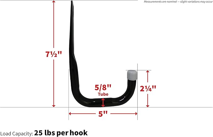 Shepherd Hardware 8089E Heavy Duty Steel 5-Inch Garage Storage Utility Hooks - Image 12