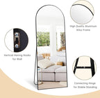 Dewfig Arched Full Length Mirror, Full Body Mirrors - Image 7