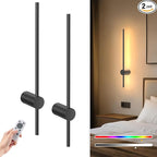 NIORSUN 24 Inch Battery Operated Wall Sconce Set of 2, 10 Colors Dimmable by NIORSUN