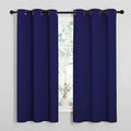 NICETOWN Navy Blue Blackout Curtains 68 inches Length by NICETOWN