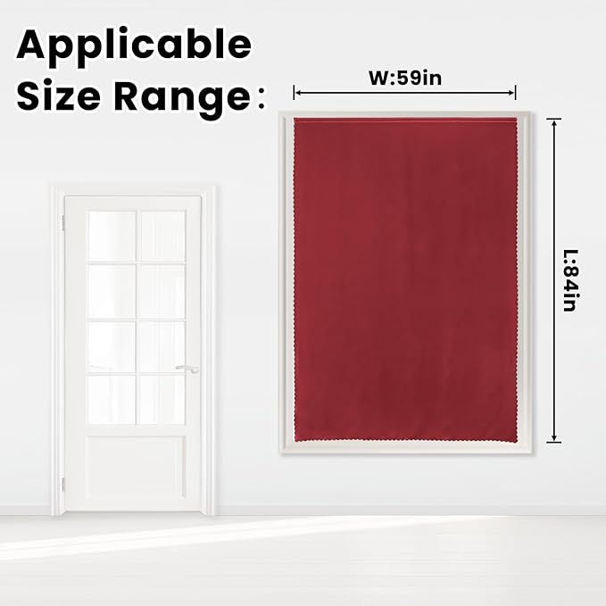 Self Adhesive Curtains, Stick Curtain Blackout Shades Window Cover Curtains - Image 7