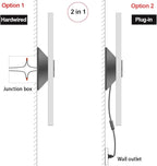 TRLIFE Modern Wall Sconces Set of 2, Wall Sconce Plug in 12W LED 6000K Cool - Image 6