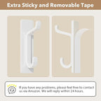 pickpiff Wall Hooks for Coat and Towel: 13LB Strong Adhesive Door Hanger Stick - Image 3