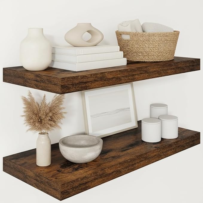 Vivelove 12" Deep Floating Shelves by VIVELOVE