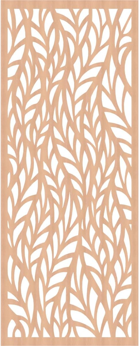 35 3/8"W x 89 3/8"H x 1/4"T Ortonville Decorative Fretwork Wood Wall Panels - Image 2