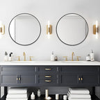 Fabuday Black Circle Mirror for Wall Decor 18 Inch - Image 2