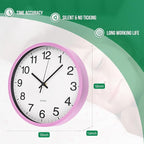 Wall Clock Non-Ticking Silent Quartz Movement Decor Clock Modern Simple Style - Image 3