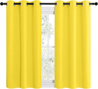 NICETOWN Bright Yellow Room Darkening Curtains - Image 2