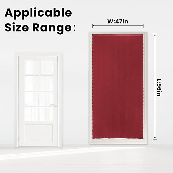 Self Adhesive Curtains, Stick Curtain Blackout Shades Window Cover Curtains - Image 7