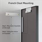 32”x 24” Black Bathroom Mirrors - Image 7