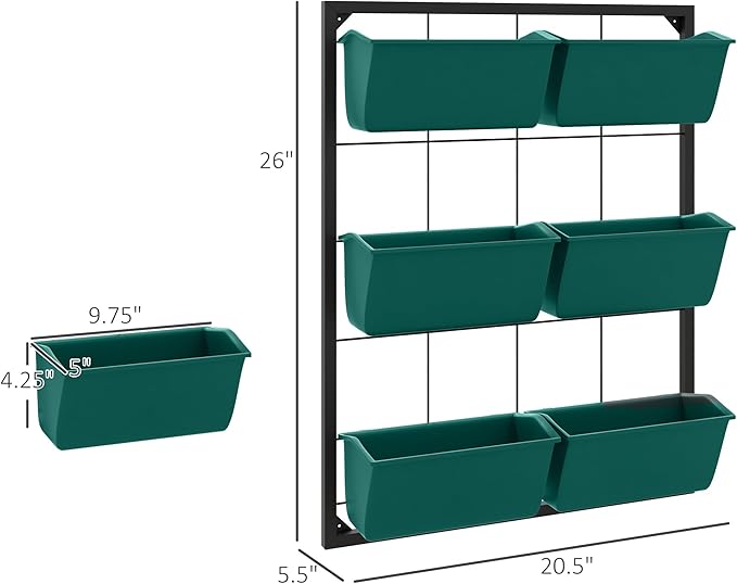 Outsunny 3-Tier Wall Planter - Image 7