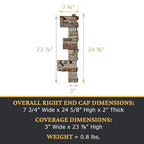 AZ Faux High-Density Polyurethane Faux Stone Interlocking Right Endcap - Image 3