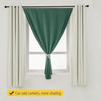 Thermal Blackout Curtains with Self-Adhesive Tape, No Rod No Drill Easy Install - Image 8
