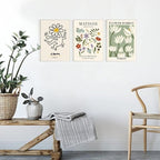 Abstract Matisse Wall Art Decor, Unframed Flower Market Print Posters Set of 3 - Image 3