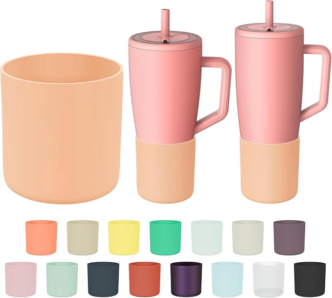 Tall Silicone Boot Compatible with Brumate Era 40 oz 30 oz Tumbler with Handle, Protective Anti-Slip & Anti-Scratches Cover Bumper Accessories