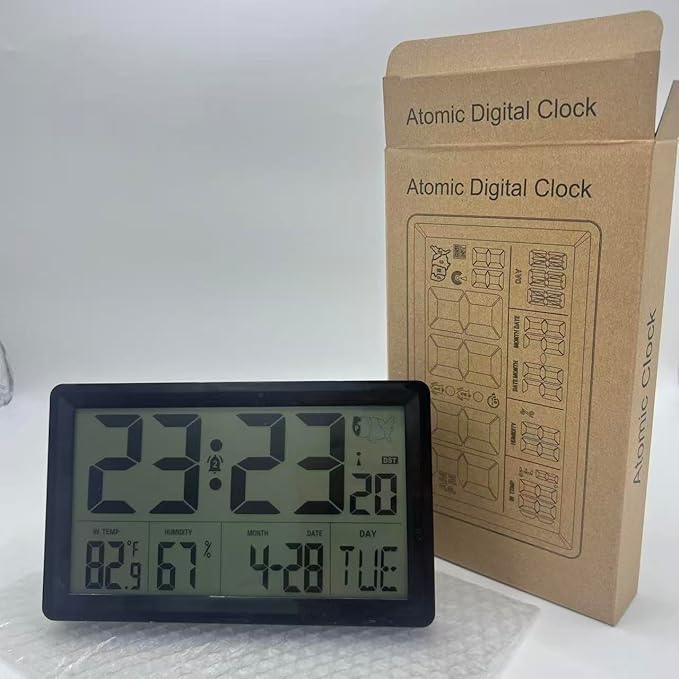 QPEUIM Digital Wall Clock Battery Operated Large Display - Image 2