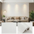 3D Wall Panels Peel and Stick – 15.74" x 118" PVC Faux Texture Wall Covering by Unknown