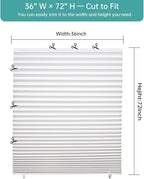 Changshade 12 Pack Temporary Shades, Pleated Paper Blinds - Image 3