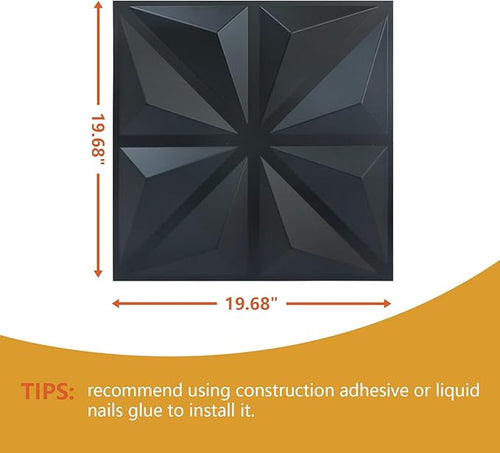 3D Wall Panel Diamond for Interior Wall Decor, Waterproof, Heat Resistant PVC - Image 2