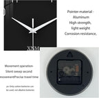 XNM Decorative Wall Clocks Battery Operated 14 Inch Black Wall Clock - Image 8