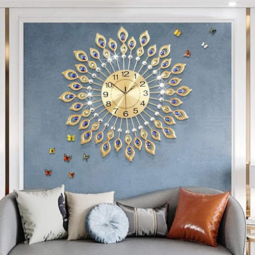 26.4 Inch Gold Large Wall Clock - Image 2