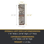 AZ Faux High-Density Polyurethane Faux Stone Interlocking Left Endcap - Image 3