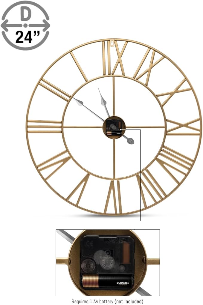 Sorbus Large Wall Clock for Living Room Decor - Image 9