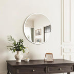 Fabuday White Round Mirror for Wall 20 inch - Image 4