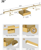 Rayogale 36 Inch 8000mAh Wireless Wall Sconce - Image 6
