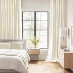 MIULEE Birch Back Tab Blackout Curtains 72 Inches Long 2 Panels Set - Image 2