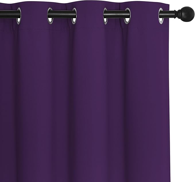 NICETOWN Room Divider Curtain 132 Inches Long, Wide Blackout Sliding Door - Image 7