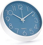 Wall Clock 10 Inch Non-Ticking Silent Modern Simple Style Round Decor Clock - Image 2