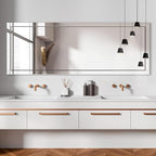 Syndra 65‘’x24‘’ Beveled Edge Full Length Mirror, Frameless Wall-Mounted & - Image 6
