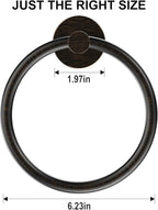 SetSail Towel Holder for Bathroom Wall Screw-in Towel Ring Stainless Steel Hand - Image 5