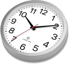 AKCISOT Atomic Silver Wall Clock Analog Clocks Battery Operated Clock - Image 9