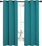 NICETOWN Room Darkening Curtains 63 inch Length 2 Panels, Thermal Insulated - Image 2