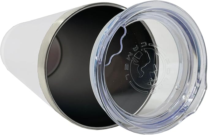 LaserGram 22oz Vacuum Insulated Skinny Tumbler, Low Wing Airplane, Personalized Engraving Included (White)