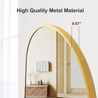 OGCAU 48'' x 16'' Full Length Mirror Wall-Mounted, Full Body Hanging Mirror - Image 6