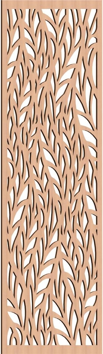 37 3/8"W x 94 3/8"H x 3/8"T Ortonville Decorative Fretwork Wood Wall Panels by EkenaMillwork