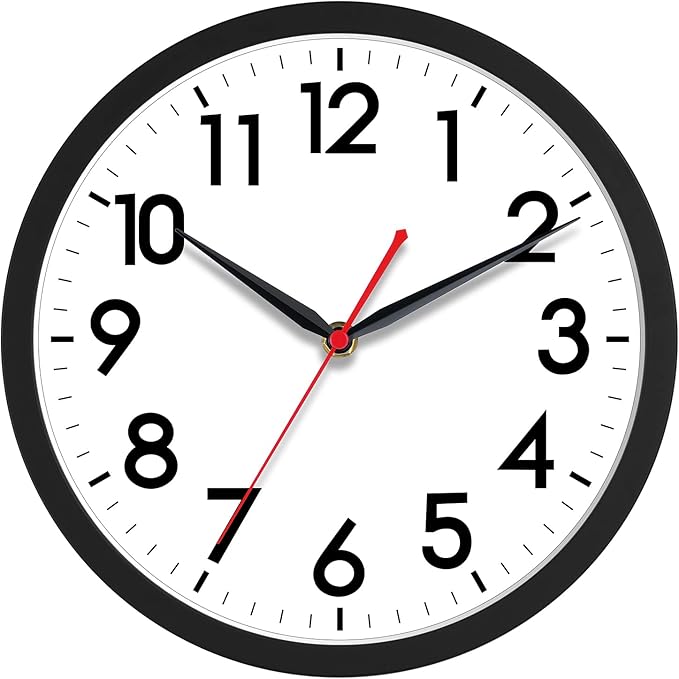 AKCISOT 14 Inch Wall Clock Silent Non-Ticking Modern Wall Clocks Battery by Akcisot