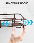 Nieifi Shower Caddy Shelf Storage Rack Adhesive Without Drilling Stainless Steel - Image 5