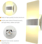 KICAAO Modern Wall Sconces Set of Two, Led Wall Light 10w, 2700k Warm Light Up - Image 5