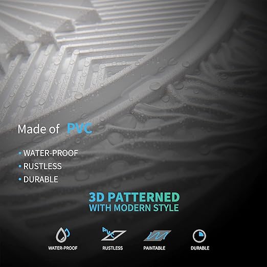 Art3d Drop Ceiling Tiles 24x24 in White, 3D Wainscoting Panels Glue Up 2x2 - Image 6