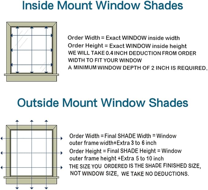 Letau No Drill No Tools Cordless Wood Window Shades Blinds, Bamboo Light - Image 7