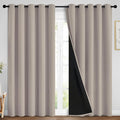 Yakamok 100% Blackout Curtains 84 Inches Long, 2 Thick Layers Heat and Full by Yakamok