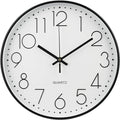 Wall Clock 12 Inch Non-Ticking Silent Modern Simple Style Round Decor Clock by BAKBRAND