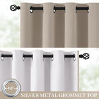 Yakamok 100% Blackout Curtain Panels 84 inches Cold and Light Blocking Drapes - Image 2