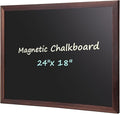 Comix Magnetic Chalkboard, 18 x 24 Inches Wooden-Framed Blackboard by Comix