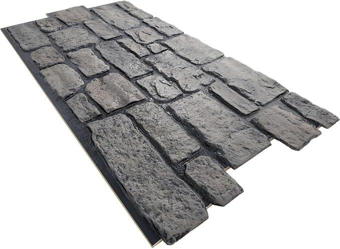 EverStone Cobblestone Faux Stone Panel, Lunar Color - Image 6