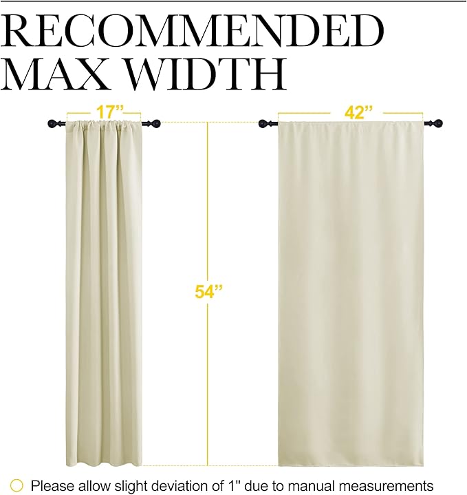 NICETOWN Kitchen Curtains, Short Blackout Curtains & Drapes, Home Decoration - Image 7